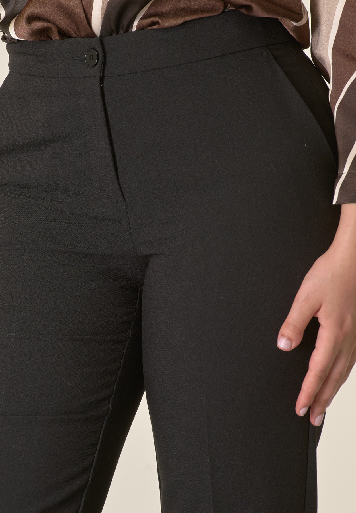 Pantalone nero sigaretta-Angelico