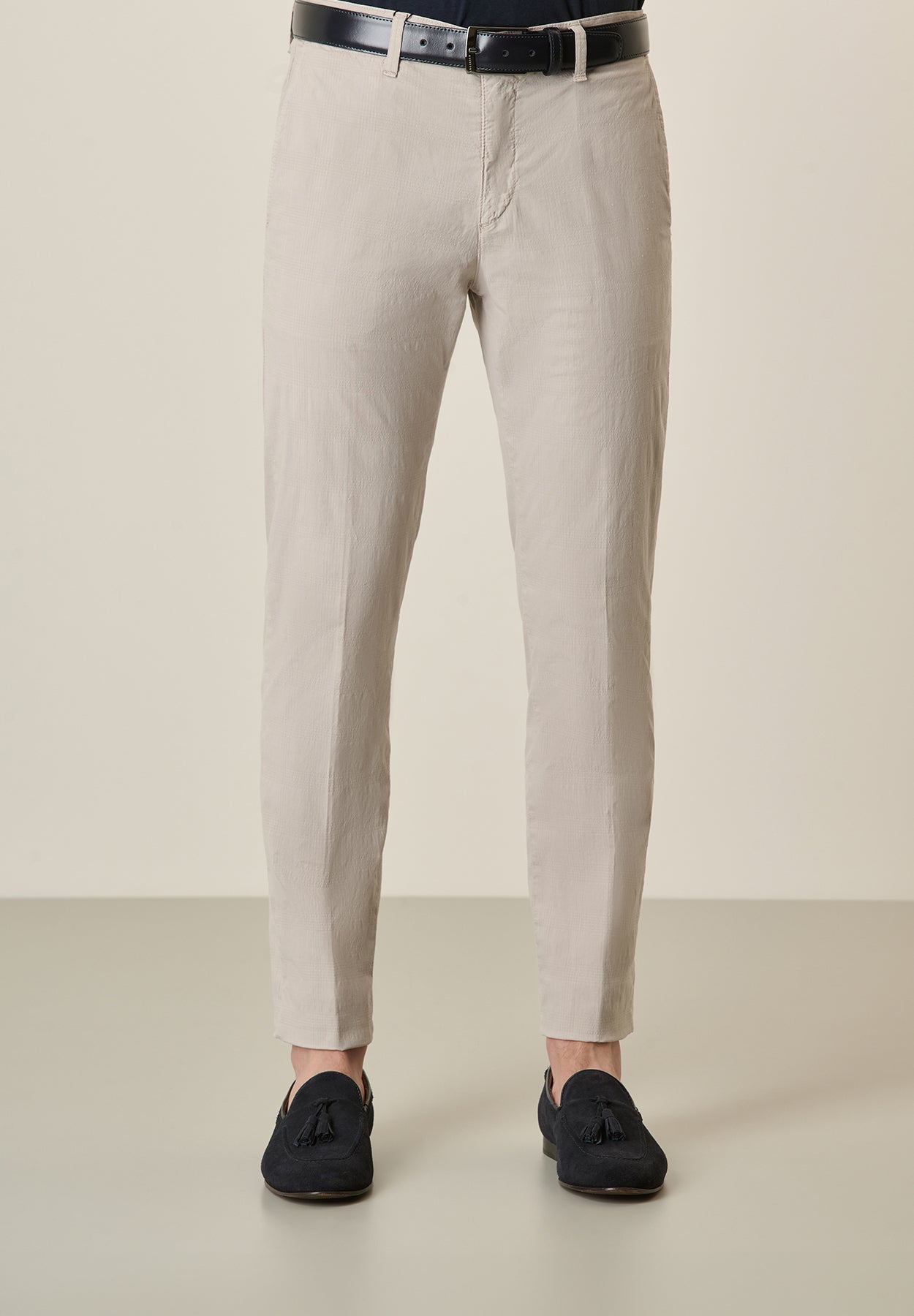 Pantalone sabbia Galles cotone stretch regular fit