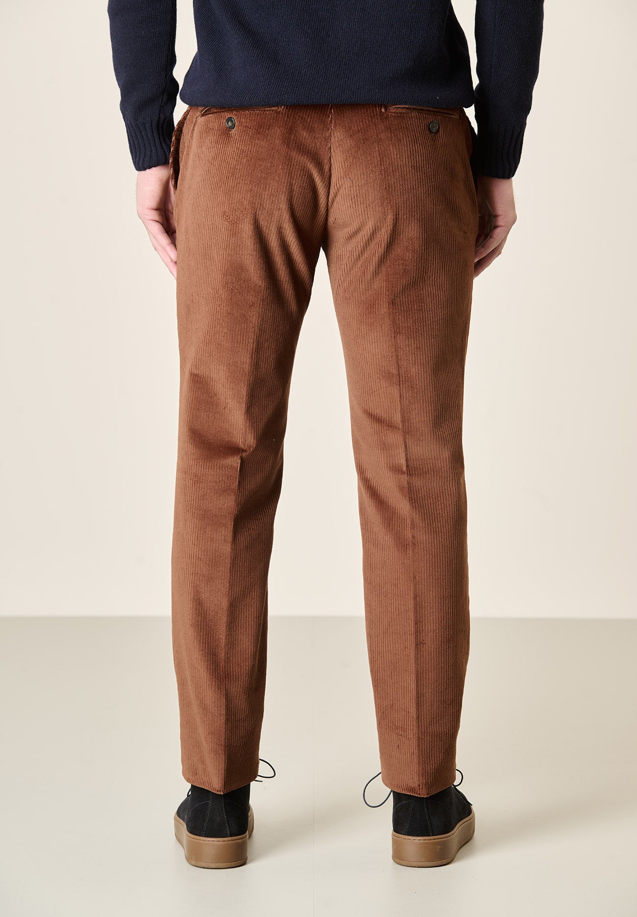 Pantalone moro velluto coste larghe custom fit-Angelico