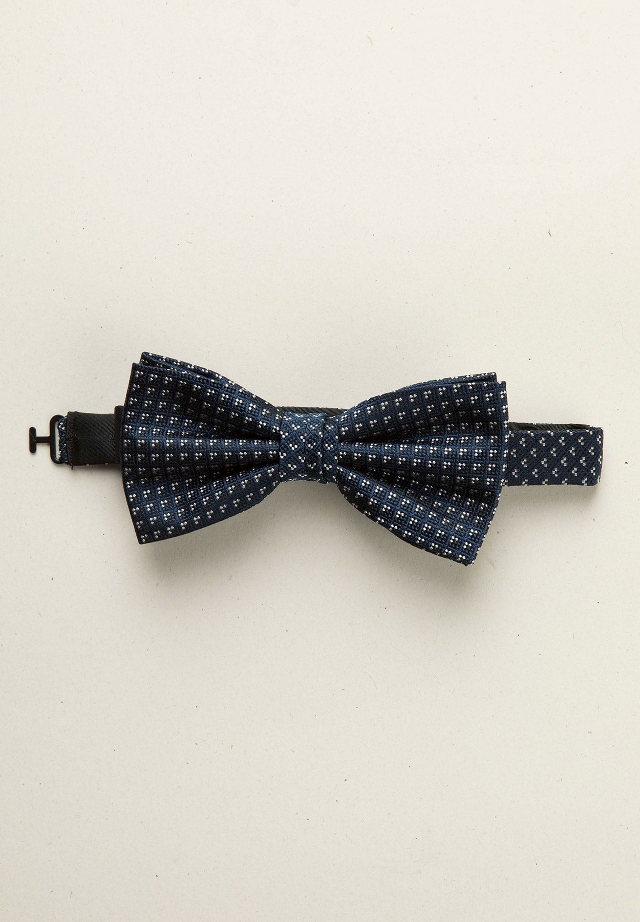 Papillon blu navy microdisegno seta Angelico 2