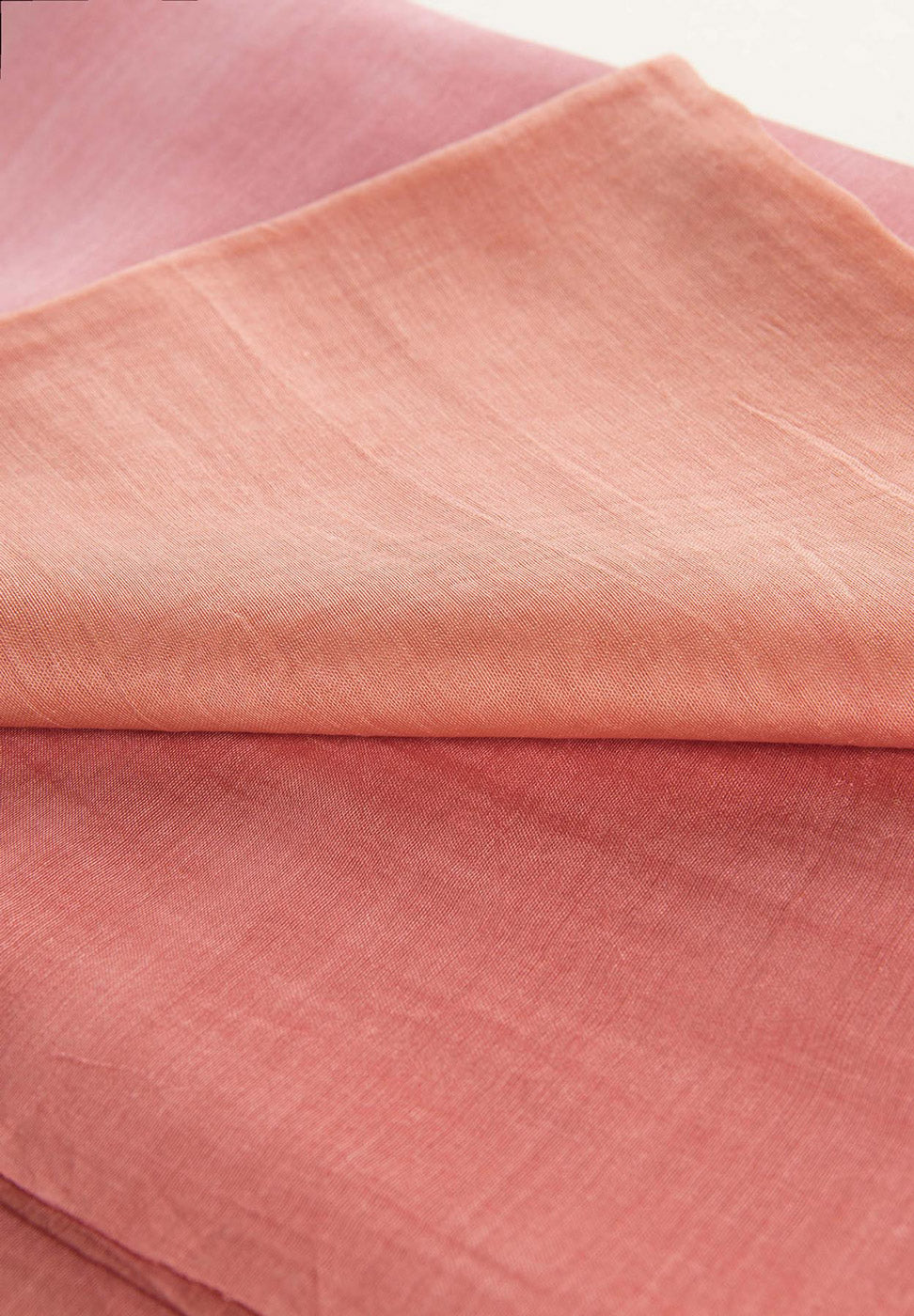 Pashmina korallenrosa Degradé-Modalseide