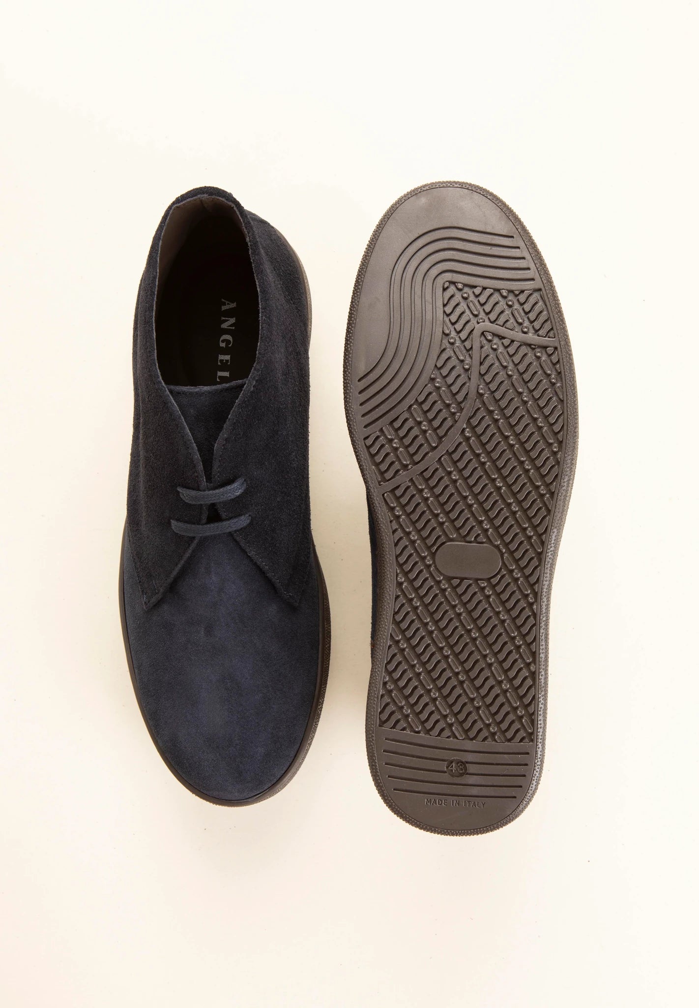 Blue suede leather ankle boot Angelico 3