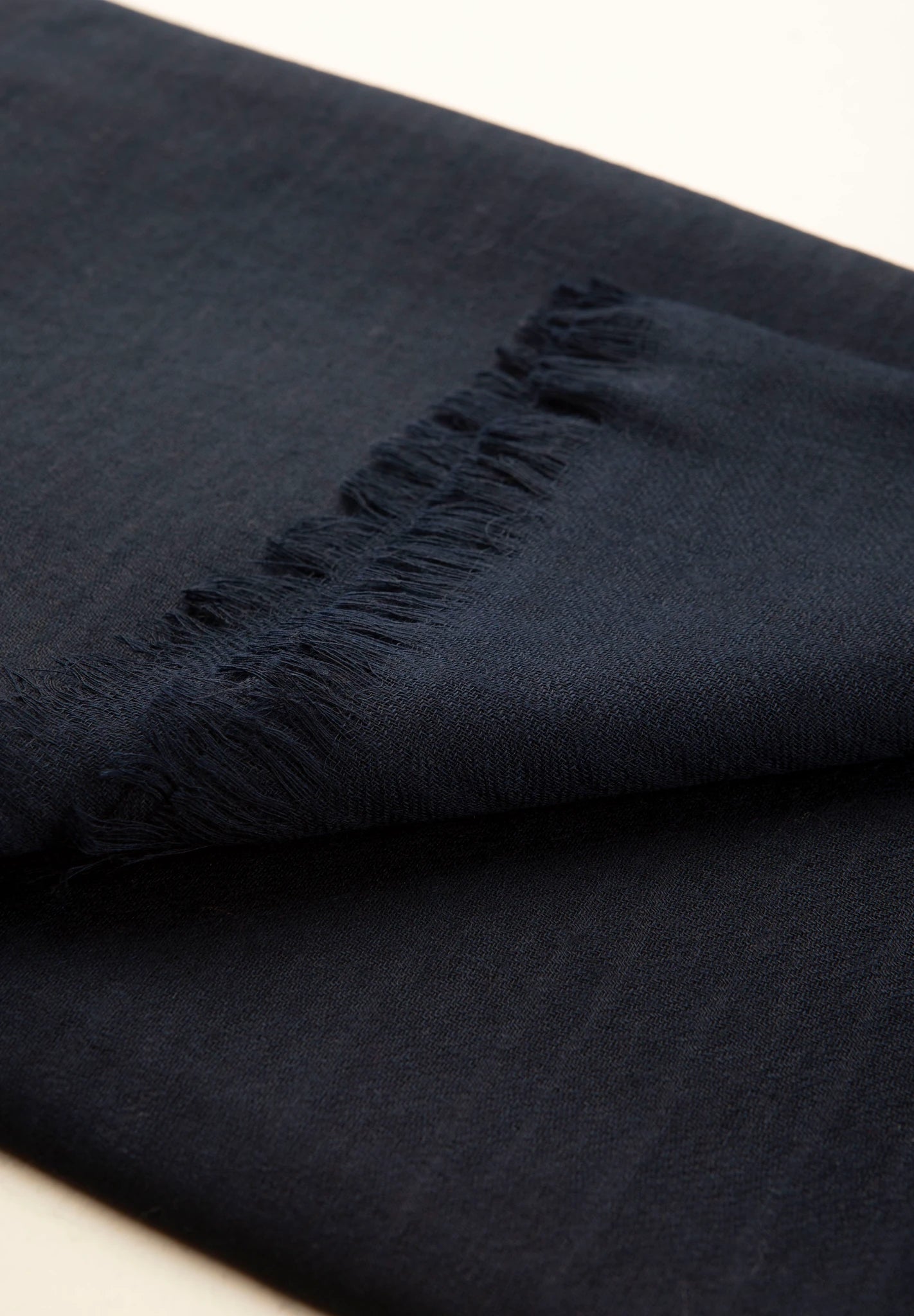 Sciarpa blu navy lana merinos unita