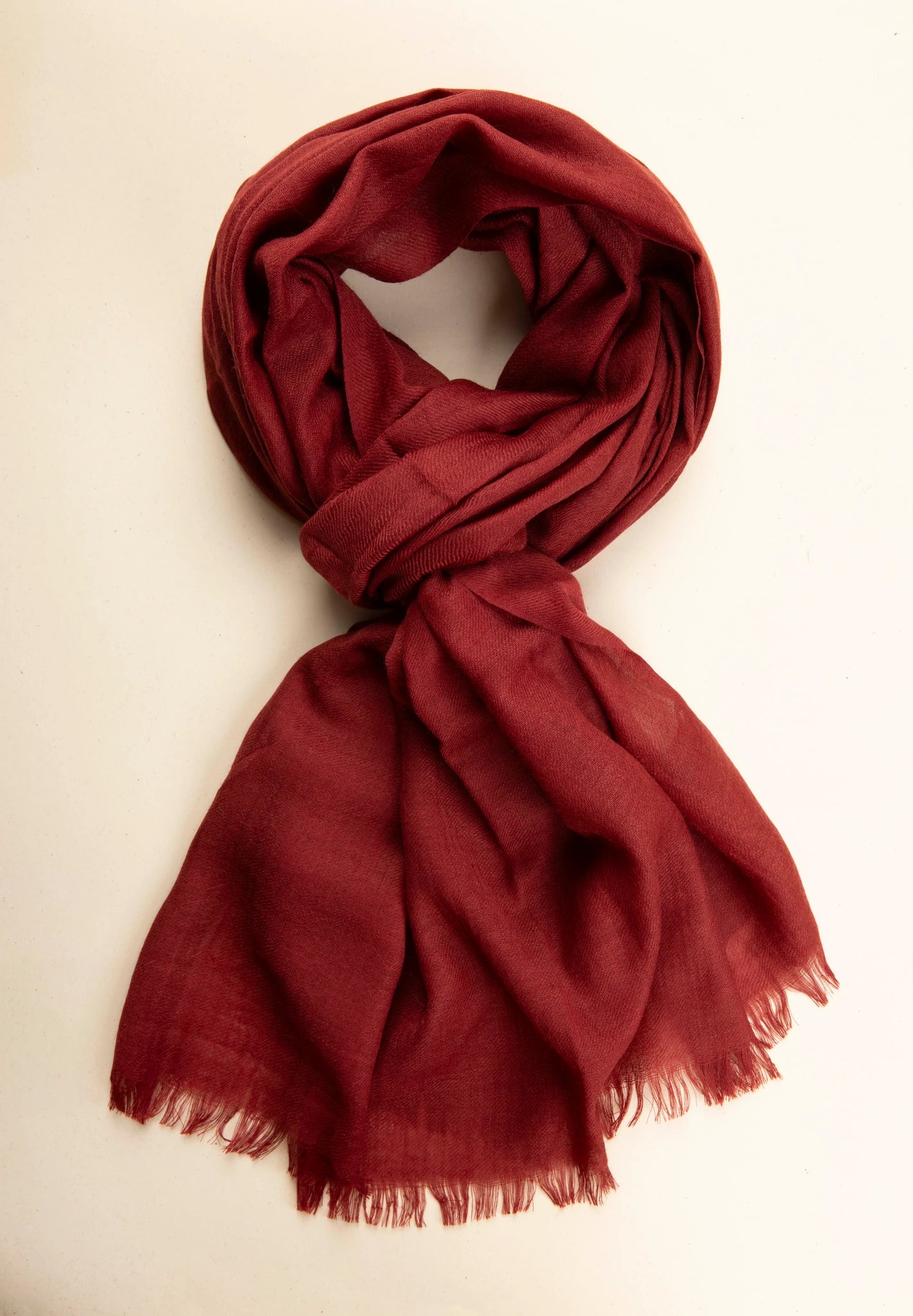 Sciarpa burgundy lana merinos unita