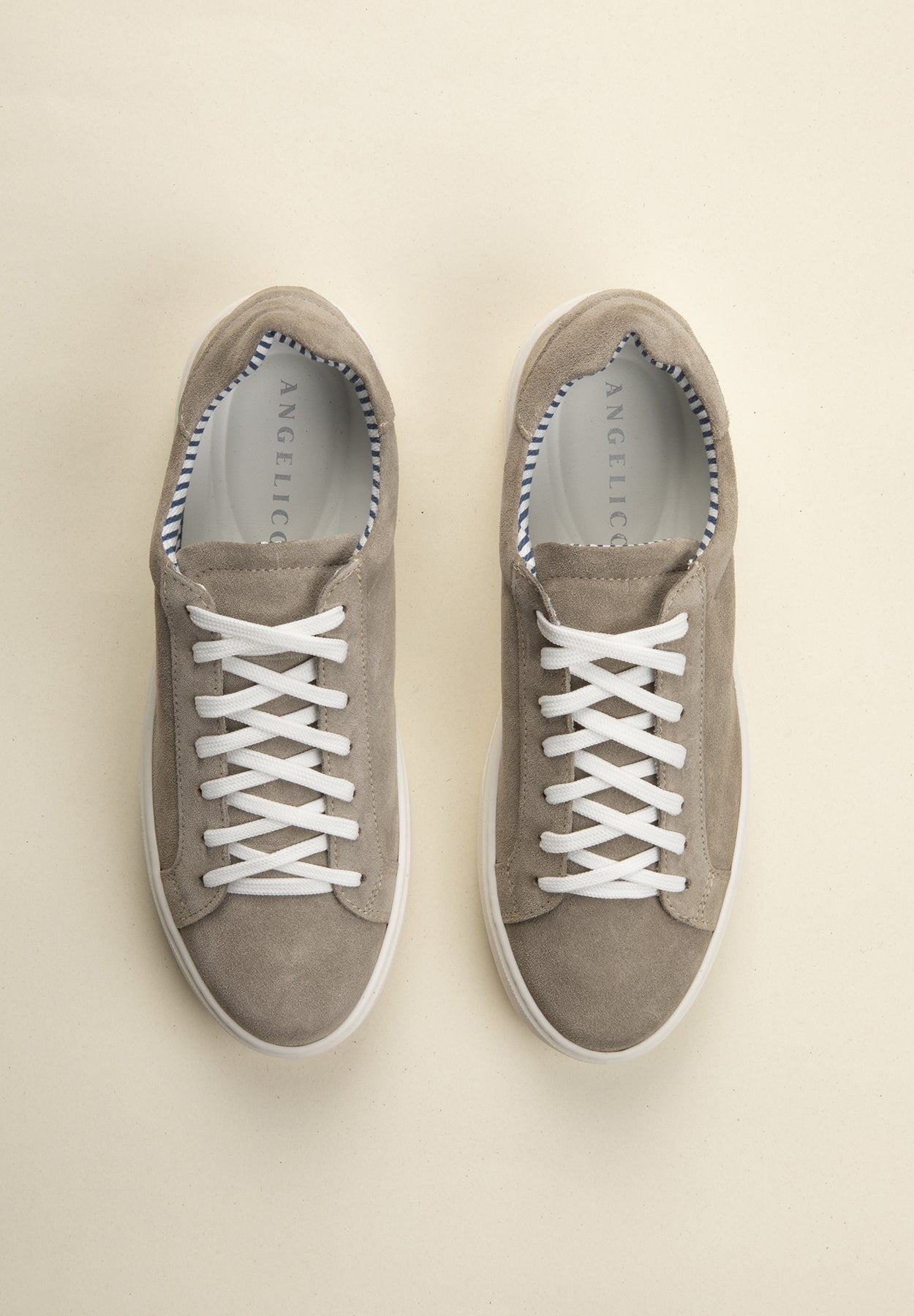 Gray suede sneaker