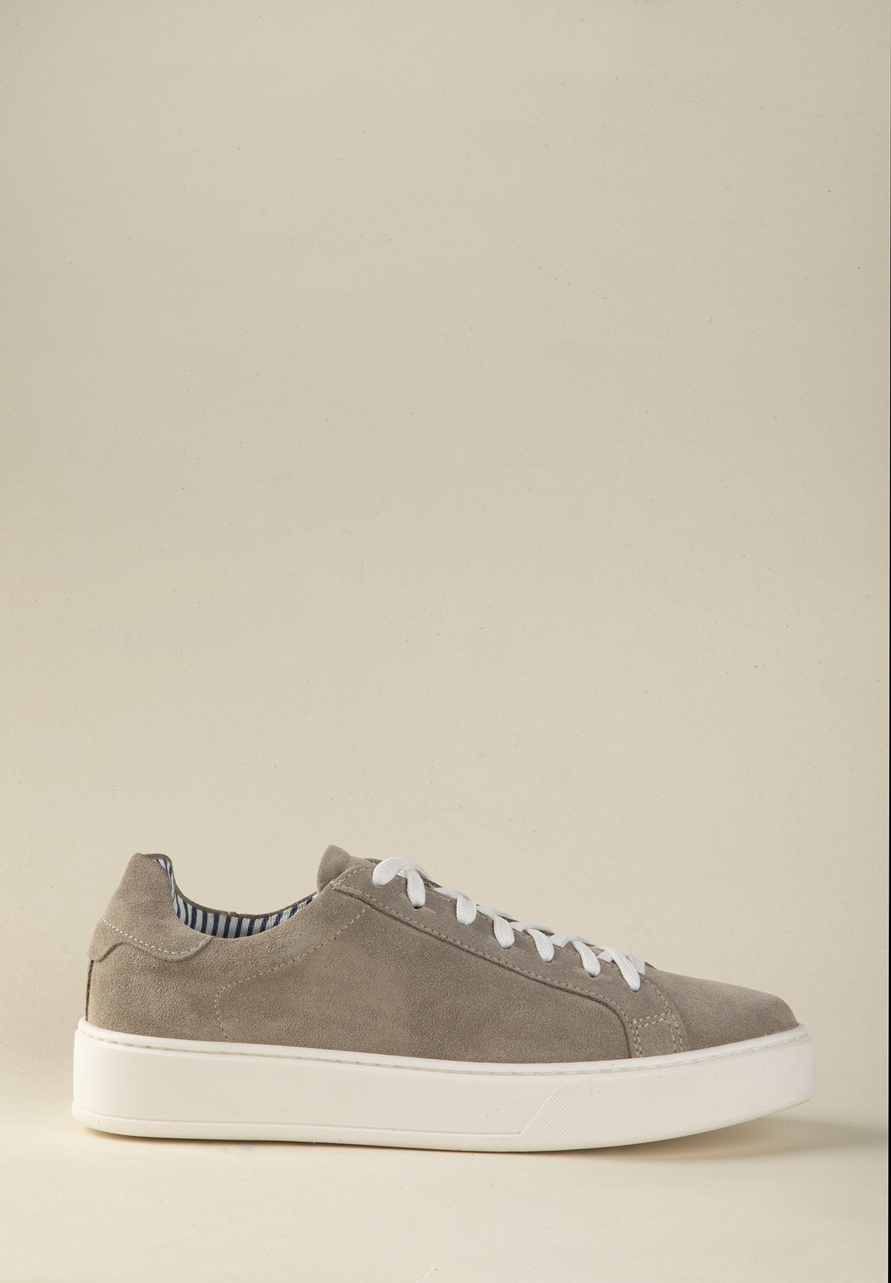 Gray suede sneaker