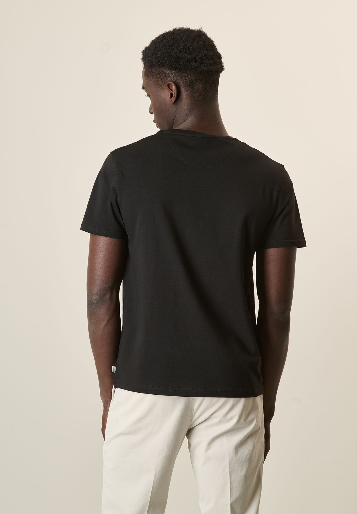 T-Shirt nera cotone B-Stretch