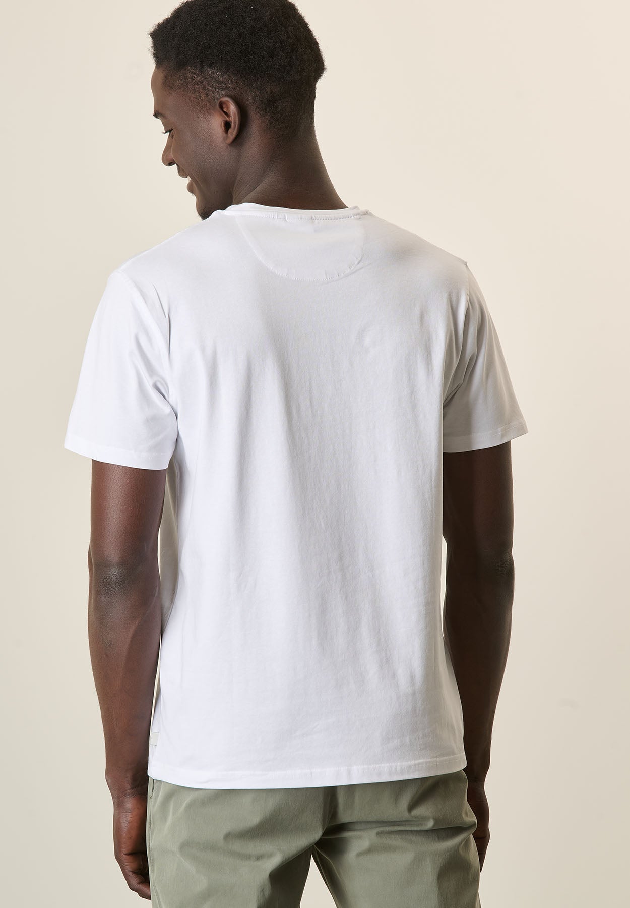 T-Shirt bianca cotone B-Stretch