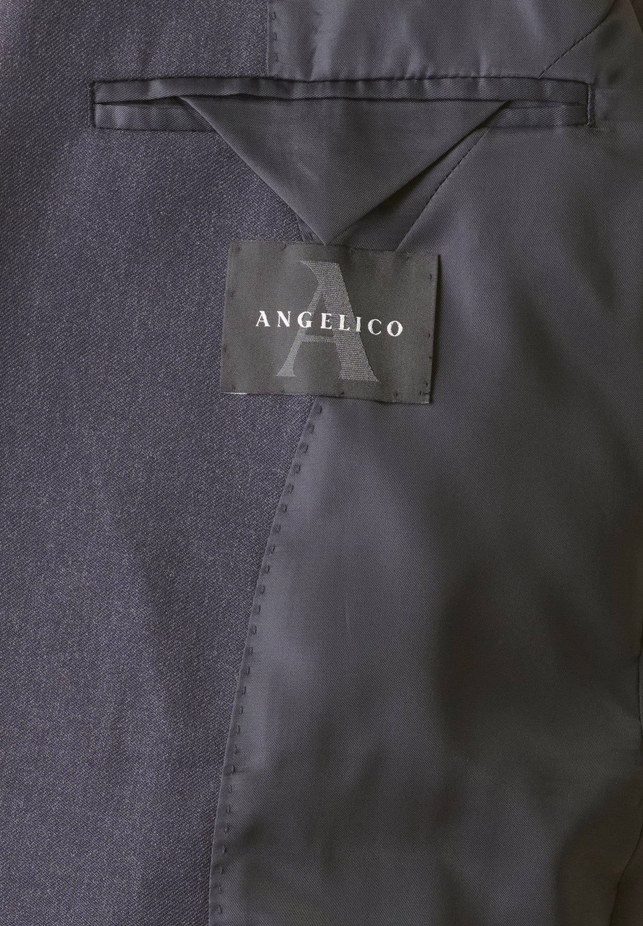 Abito blu lana vergine custom fit
