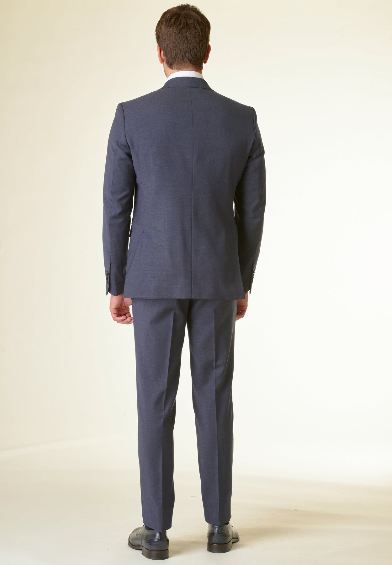 Abito blu microarmatura custom fit