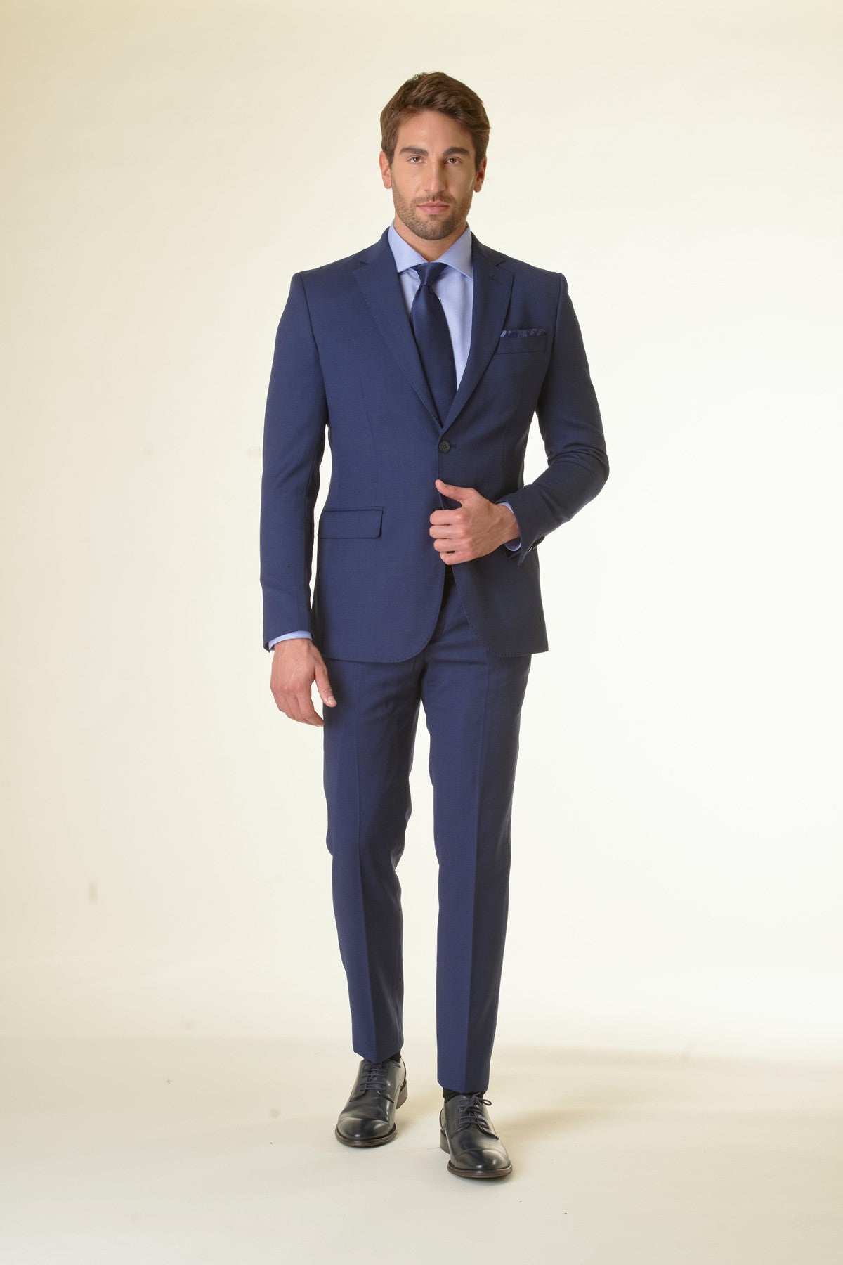 Abito blu occhio di pernice custom fit