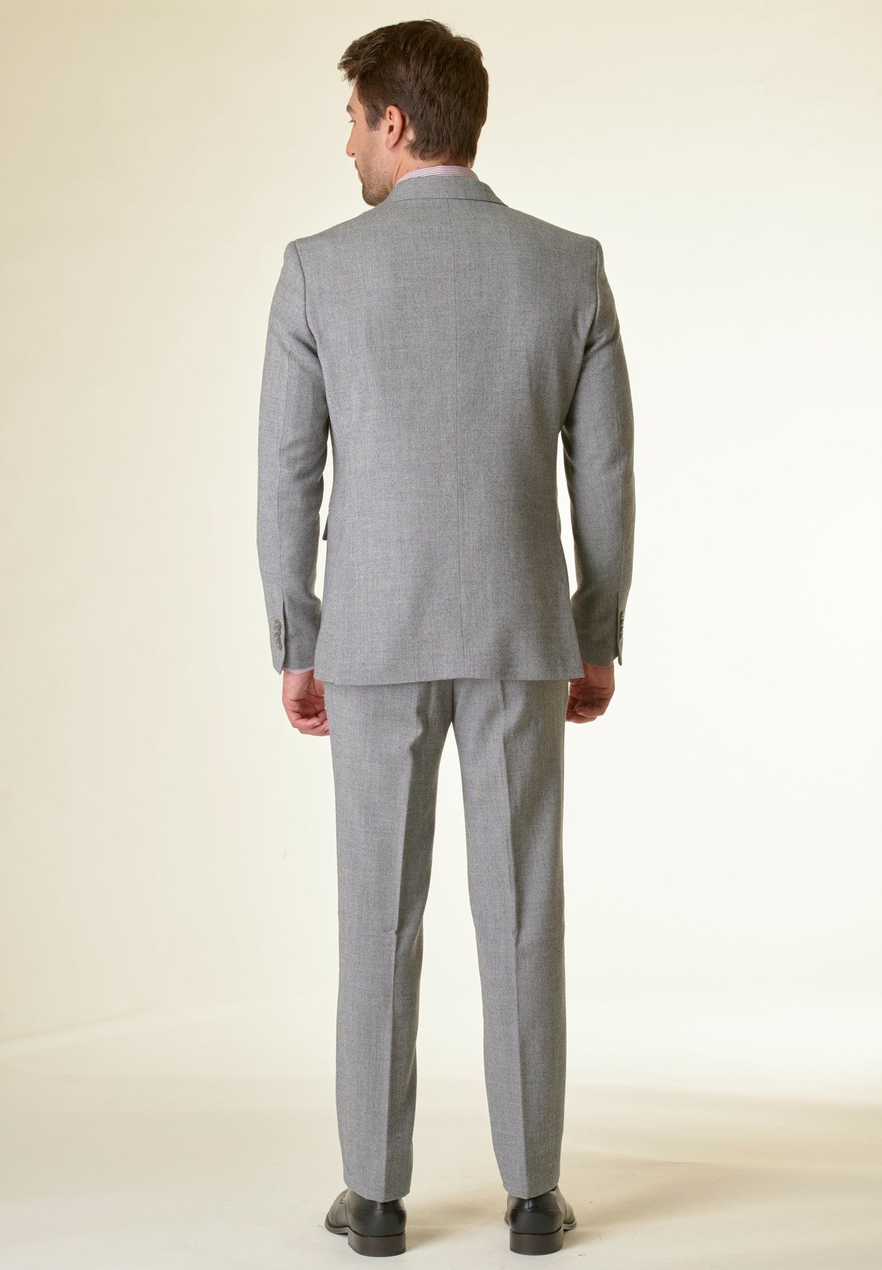 Abito grigio microdisegno custom fit