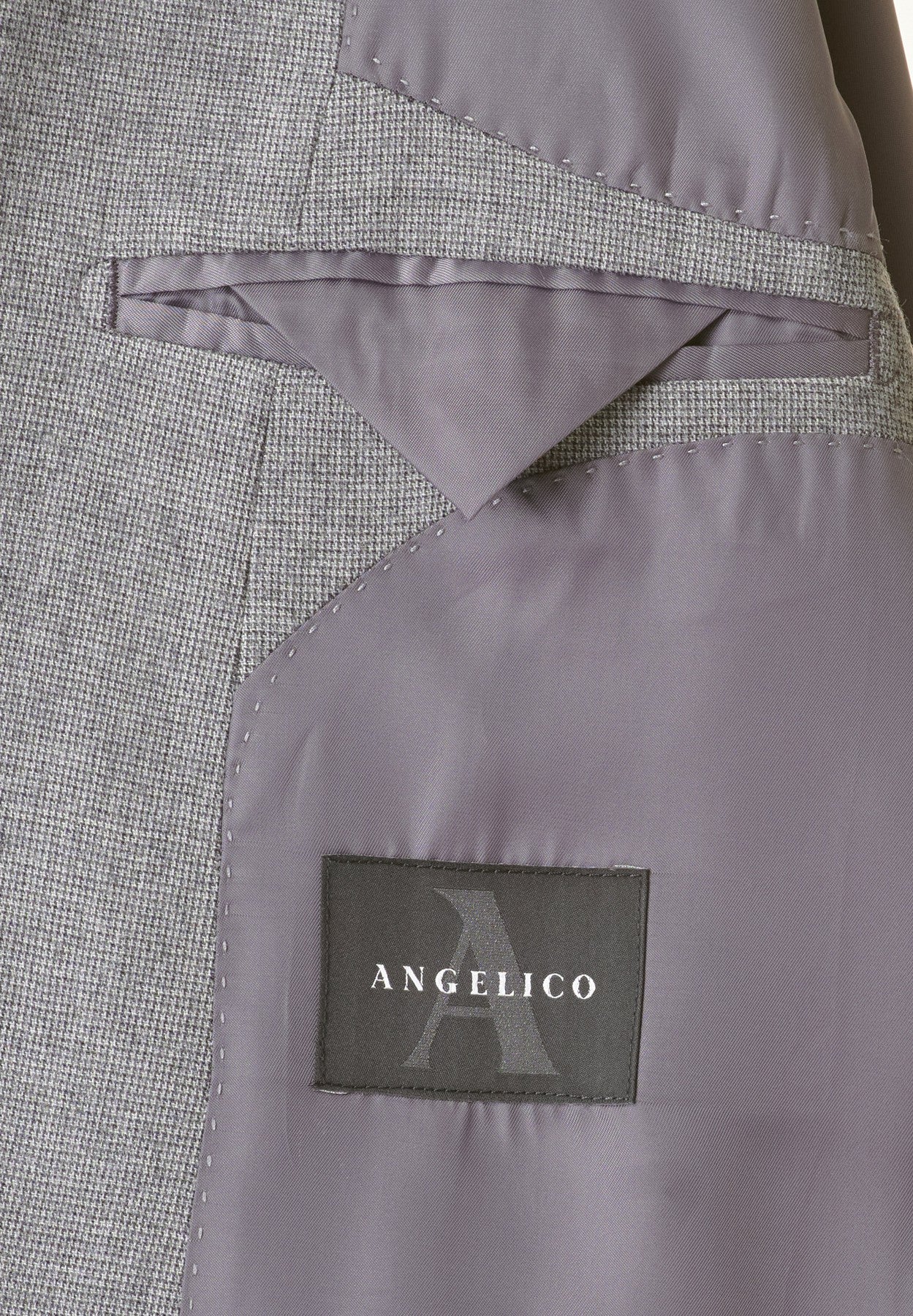 Abito grigio microdisegno custom fit