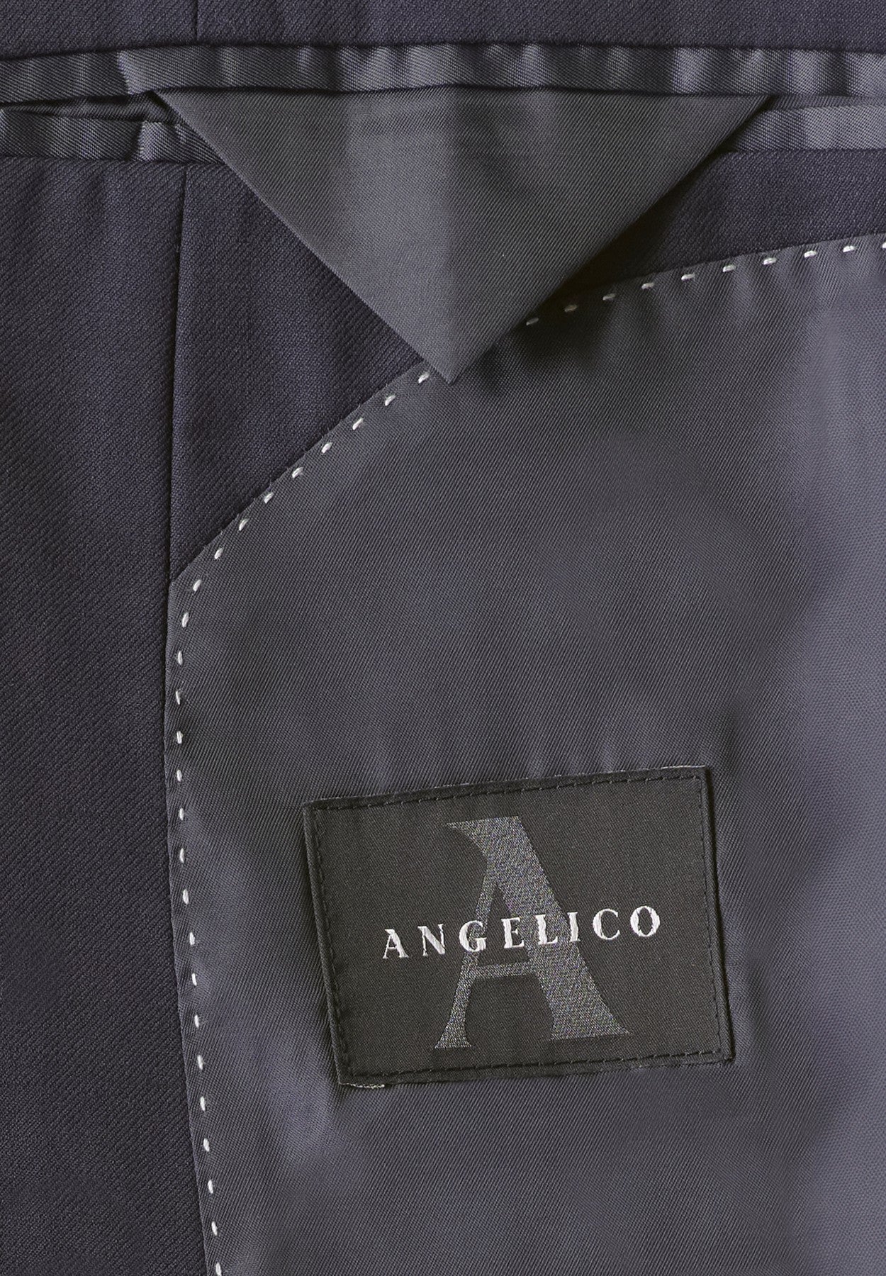 Abito blu sallia lana vergine custom fit