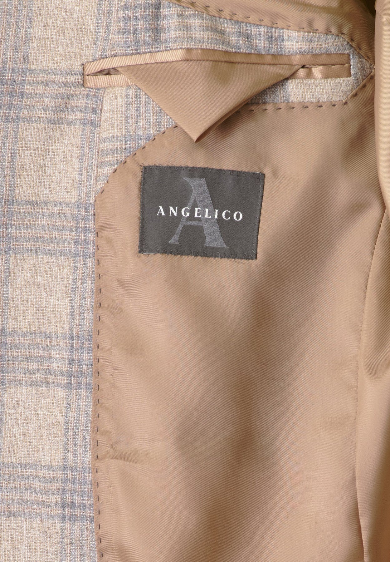 Giacca Galles naturale-grigio lana-cashmere Custom