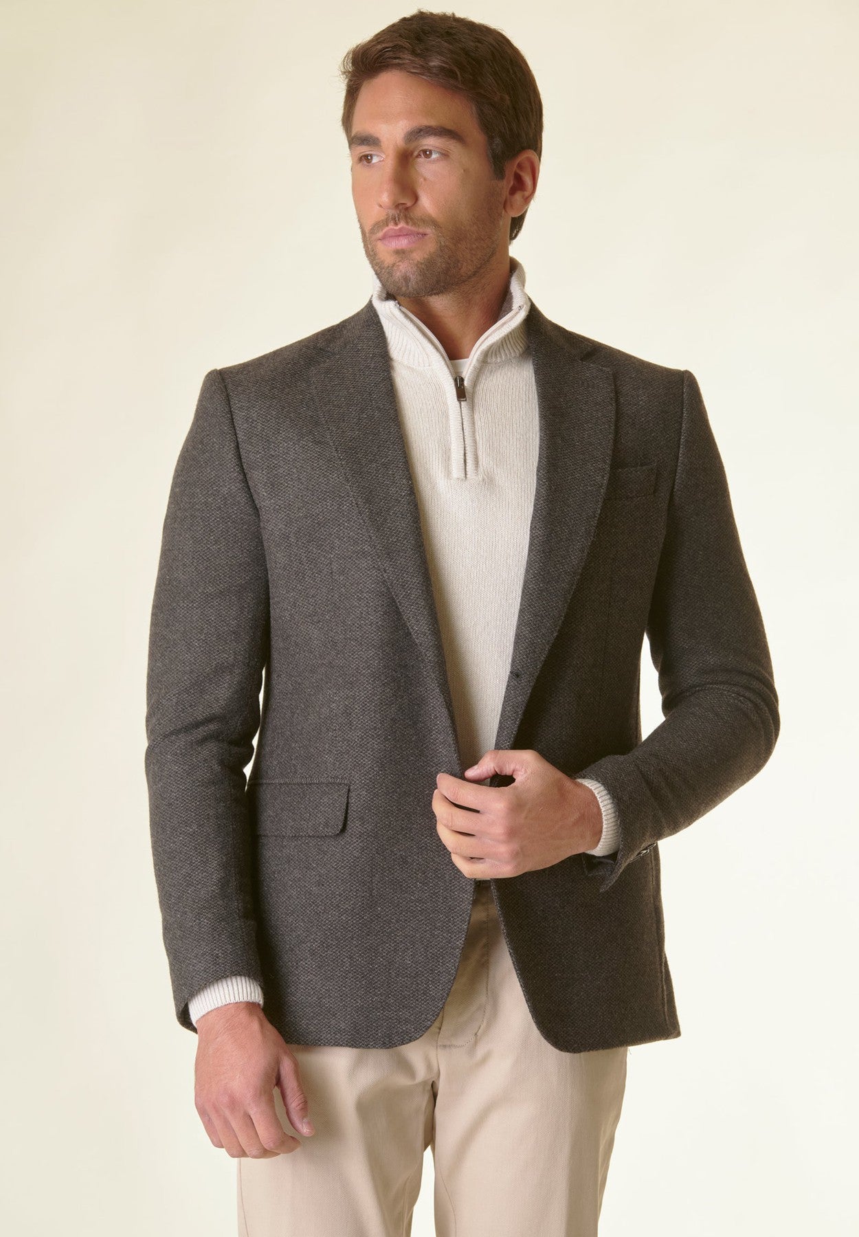 Moro tweed jacket with custom lining Angelico 1