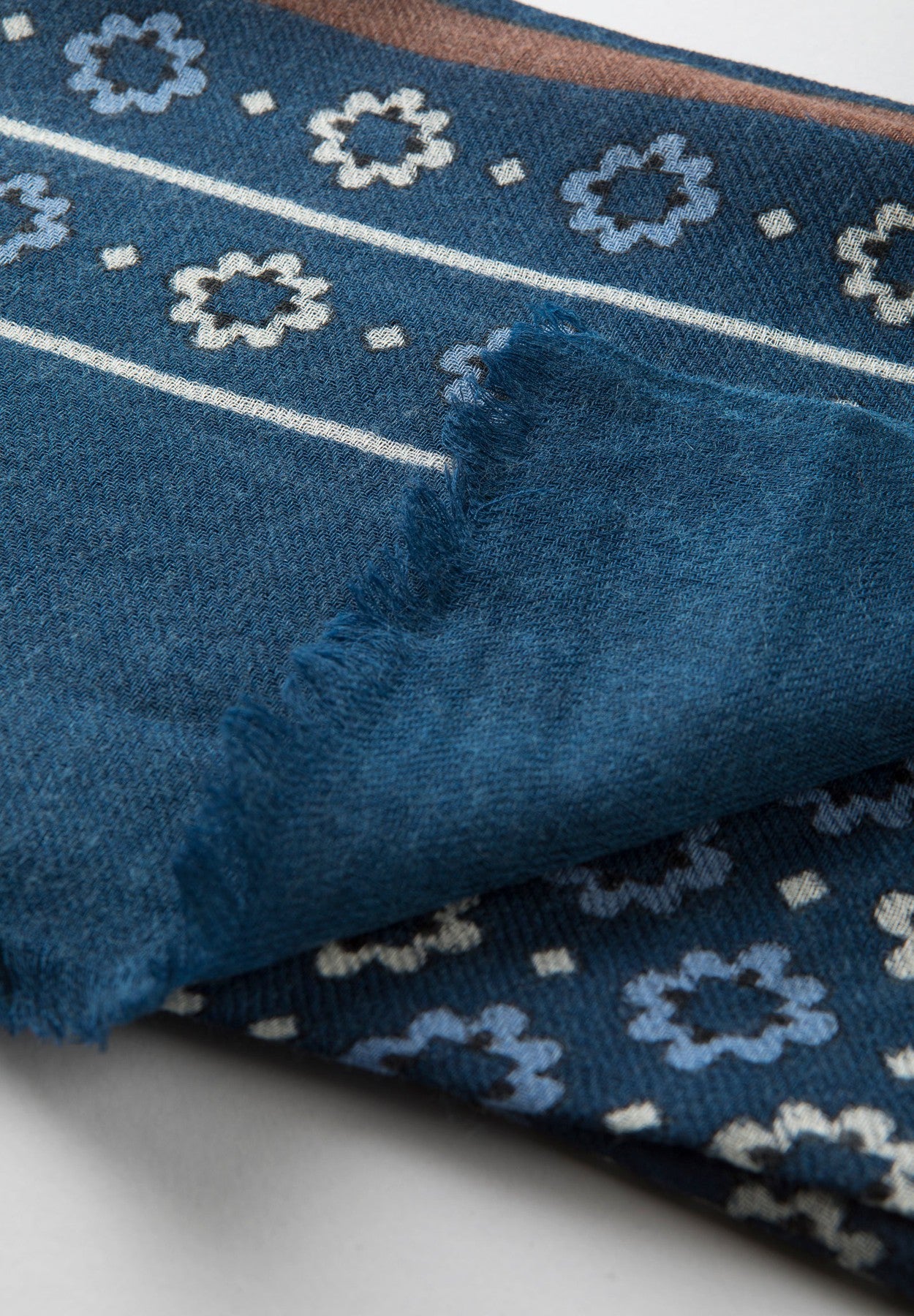 Blue flower scarf