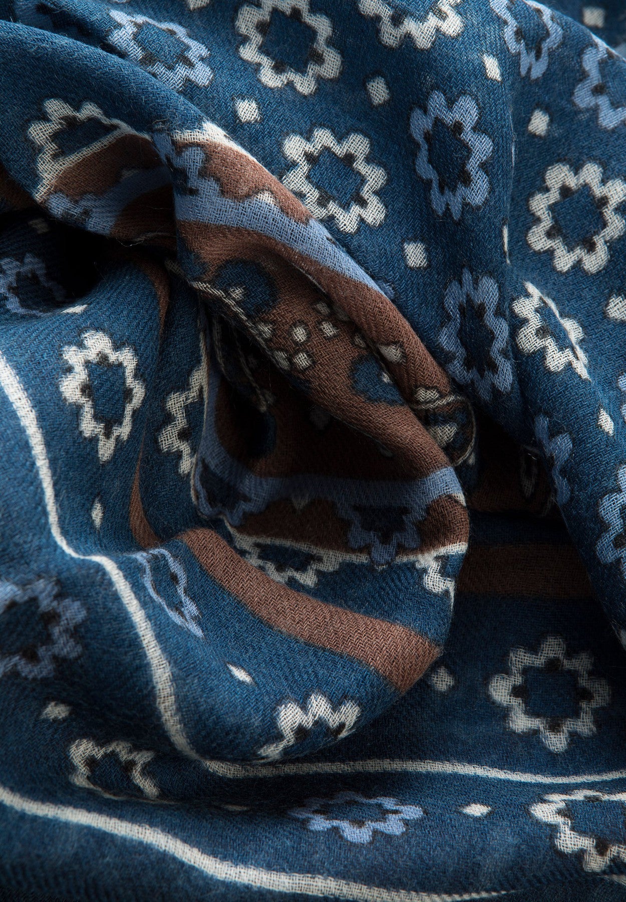 Blue flower scarf