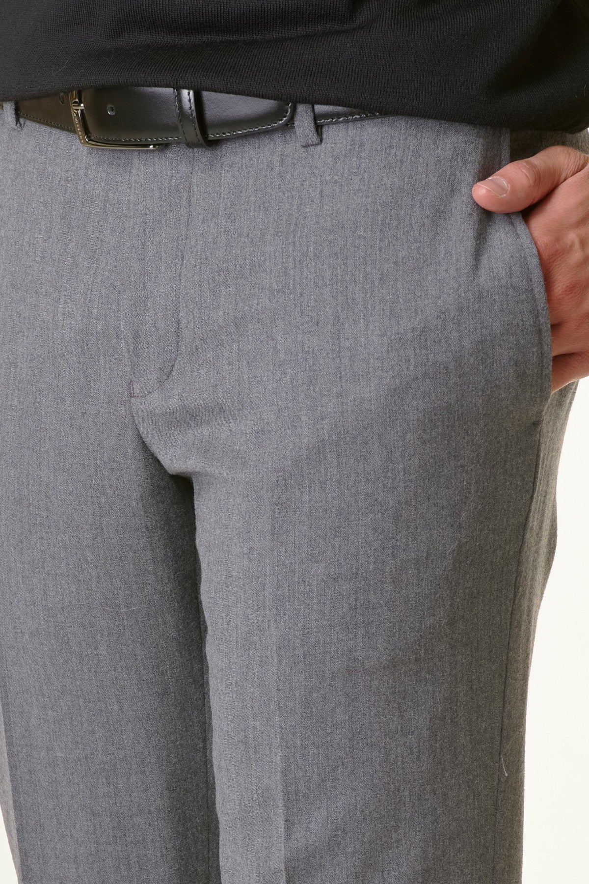 Pantalone grigio lana vergine