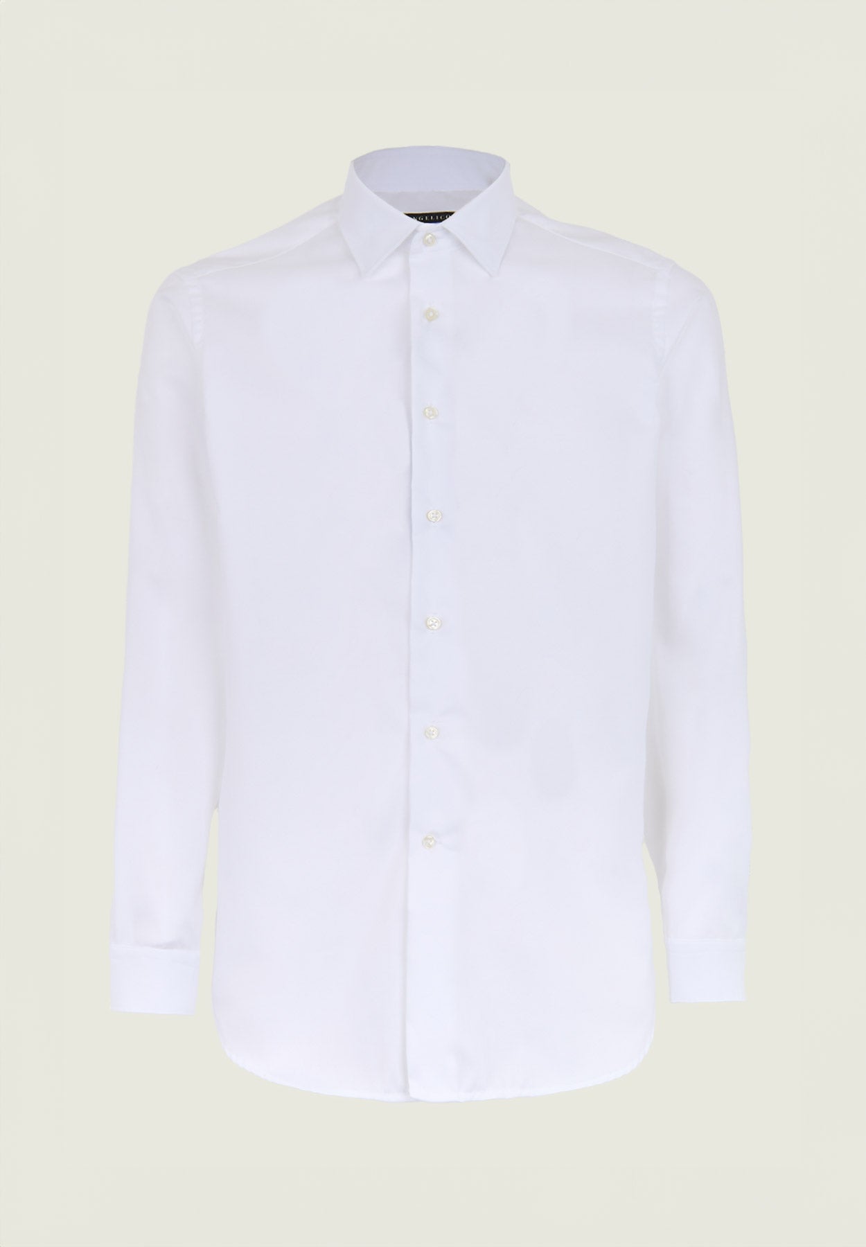 White non-iron cotton slim fit shirt
