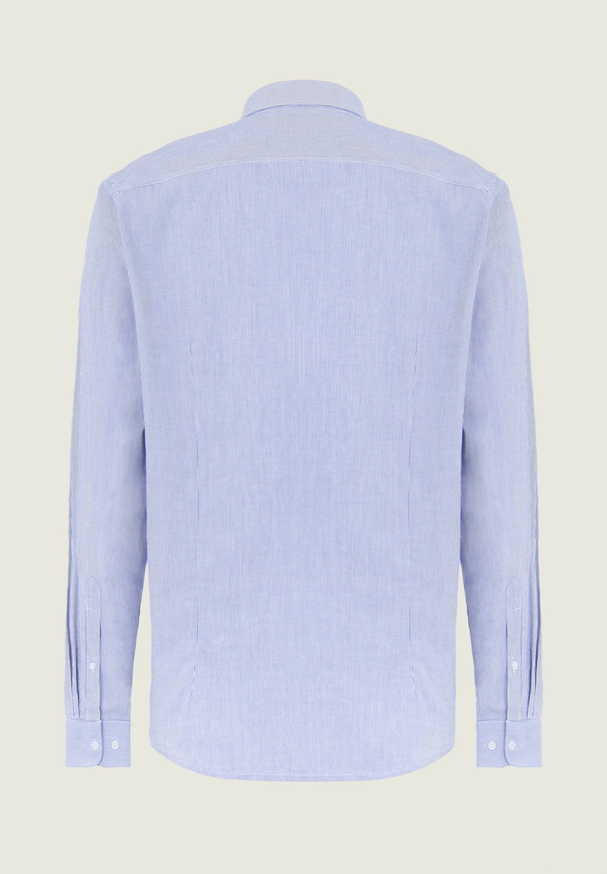 Camicia bianco blu millerighe cotone stretch slim fit