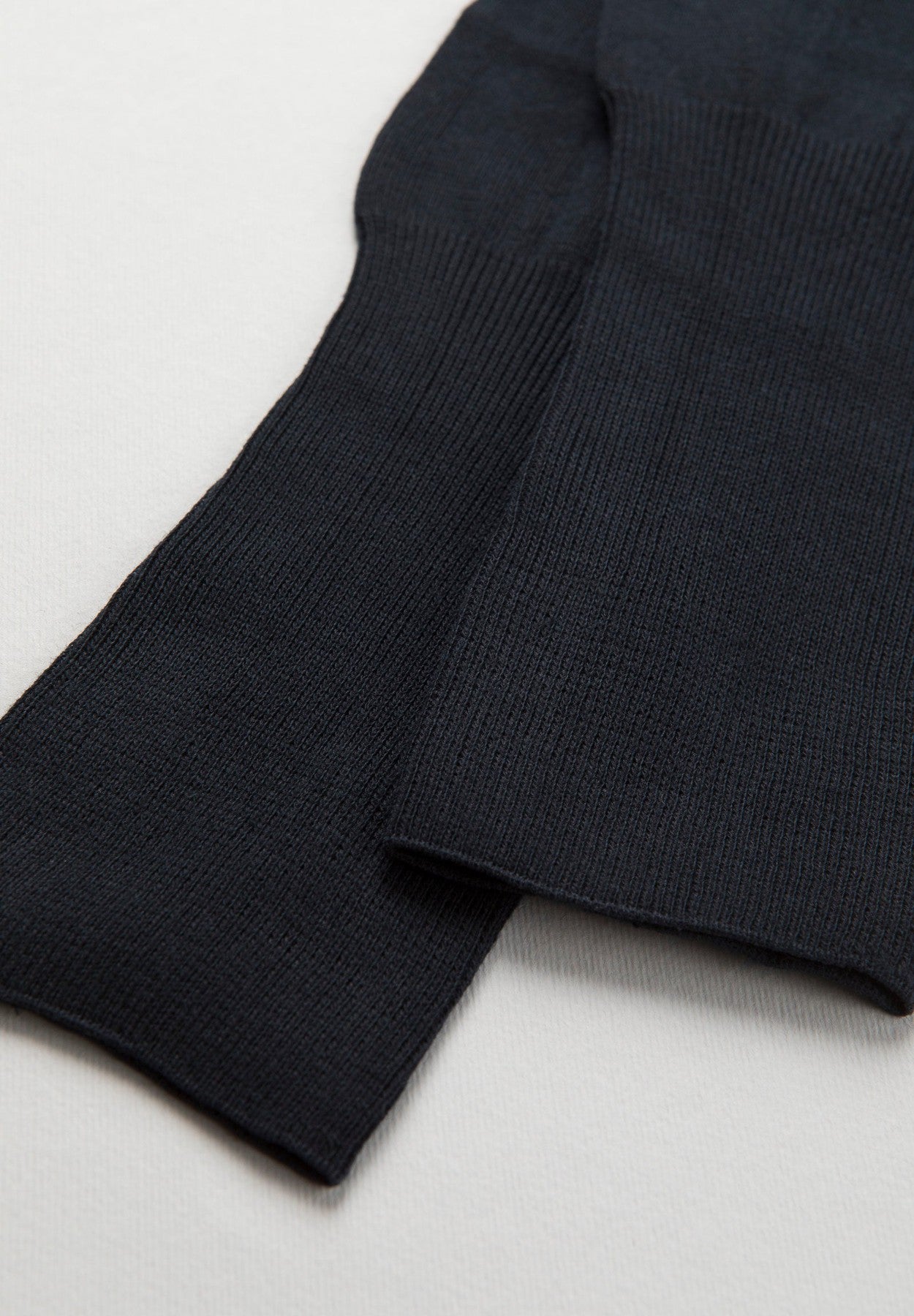 Calza blu unita cotone-Angelico