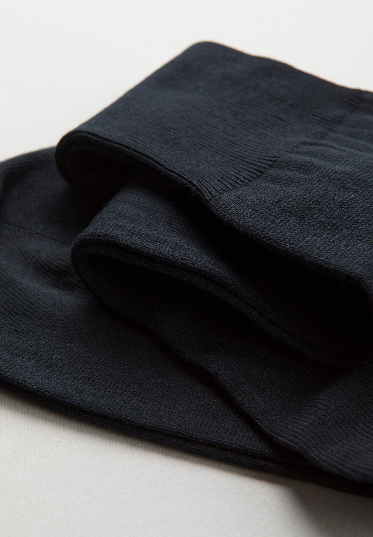 Calza blu unita cotone-Angelico