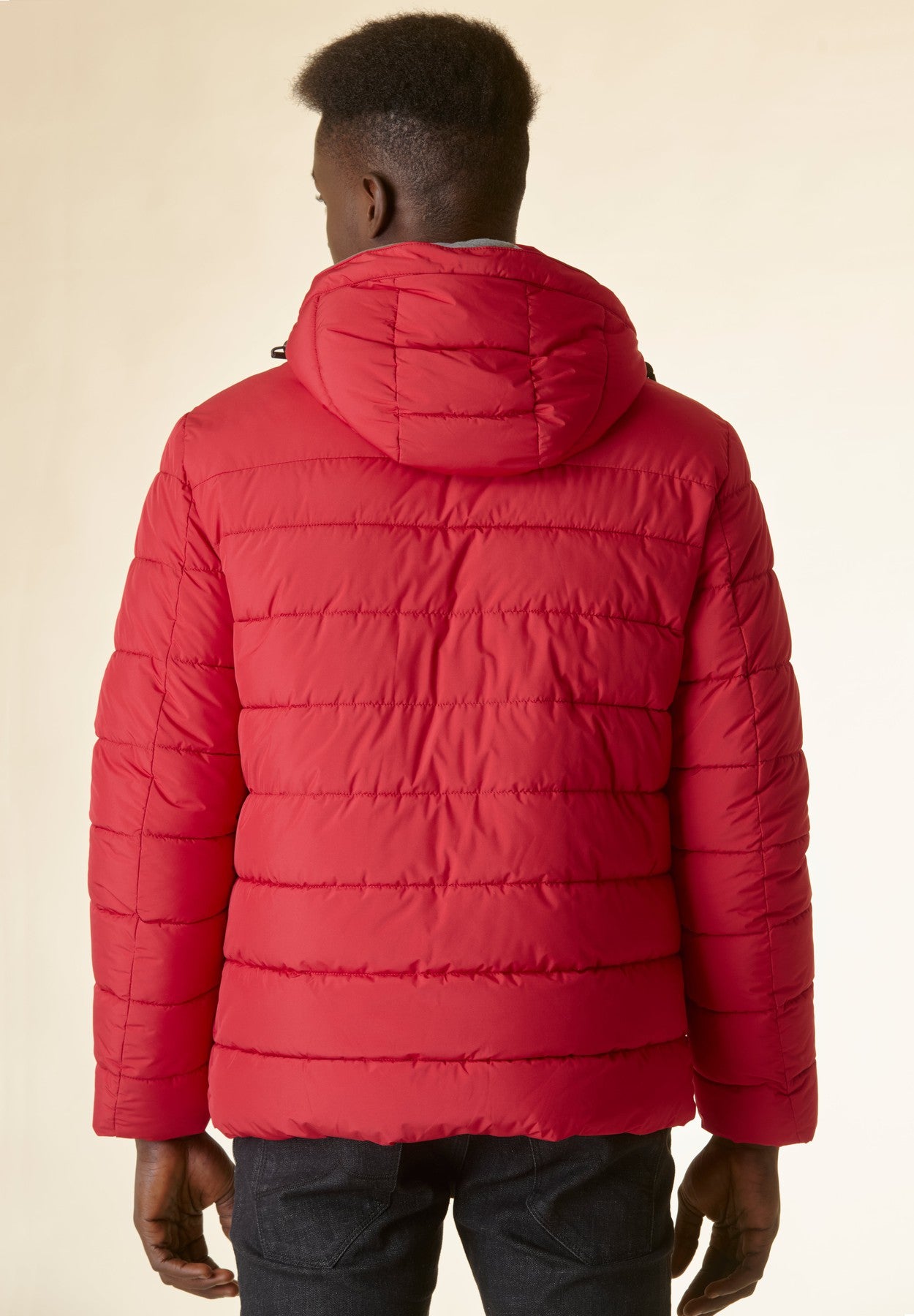 Giaccone rosso corto trapuntato-Angelico