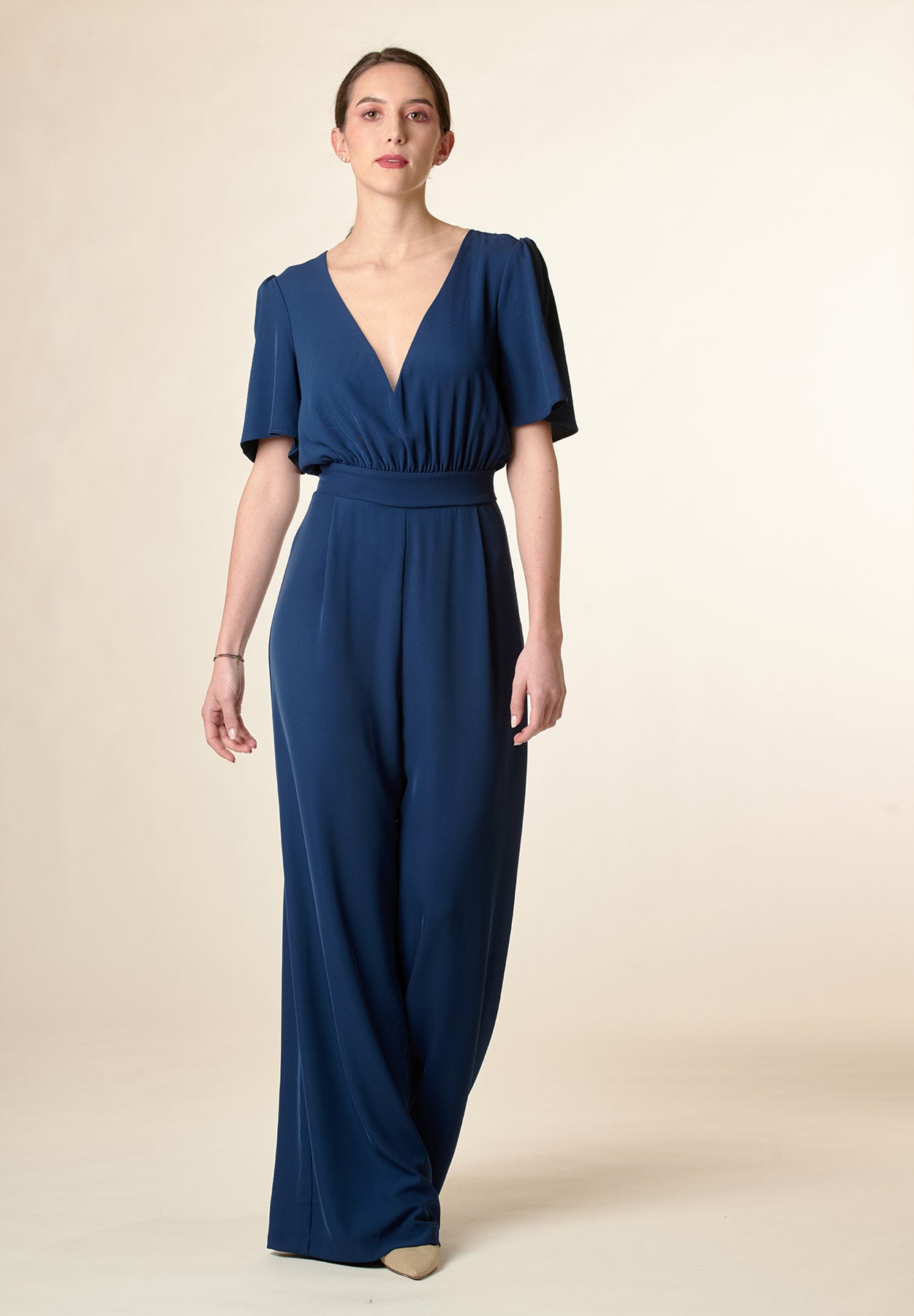 Tuta Elegante Tuta Moda Donna Blu Abiti Da Cerimonia Tute Intere