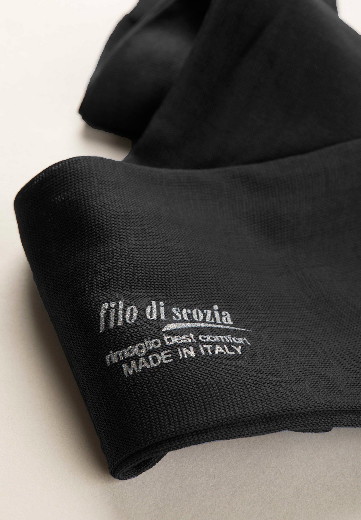 Calza antracite filo di scozia unita Angelico 2