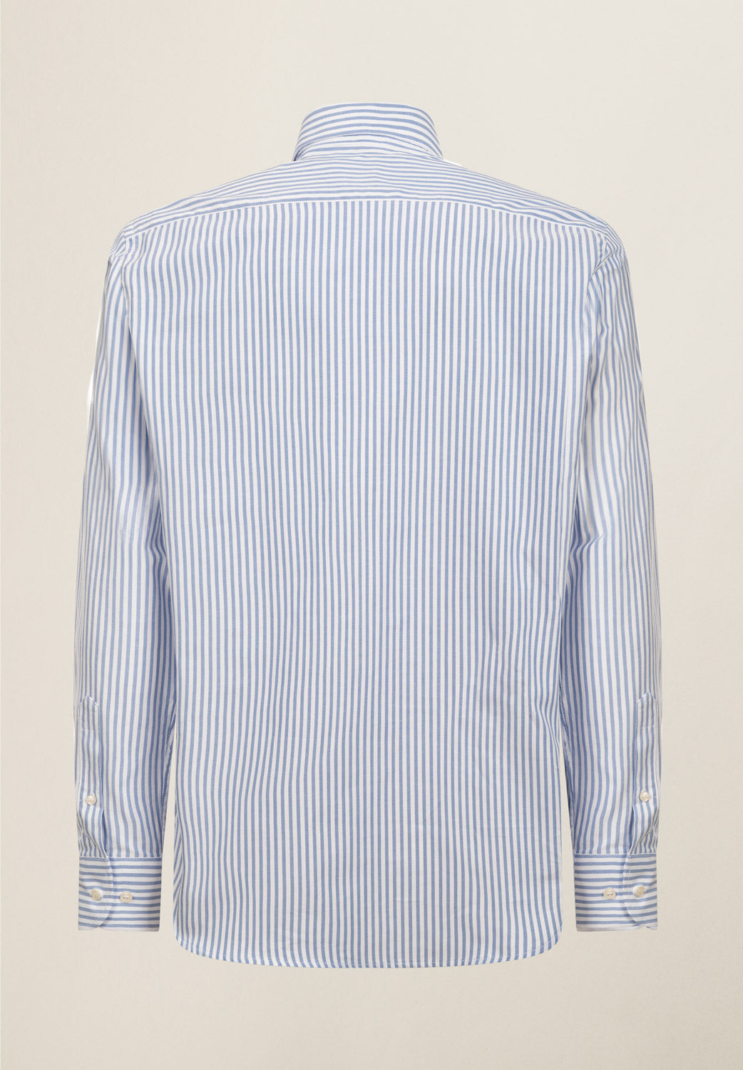 Camicia azzurro bianco rigata cotone regular fit-Angelico