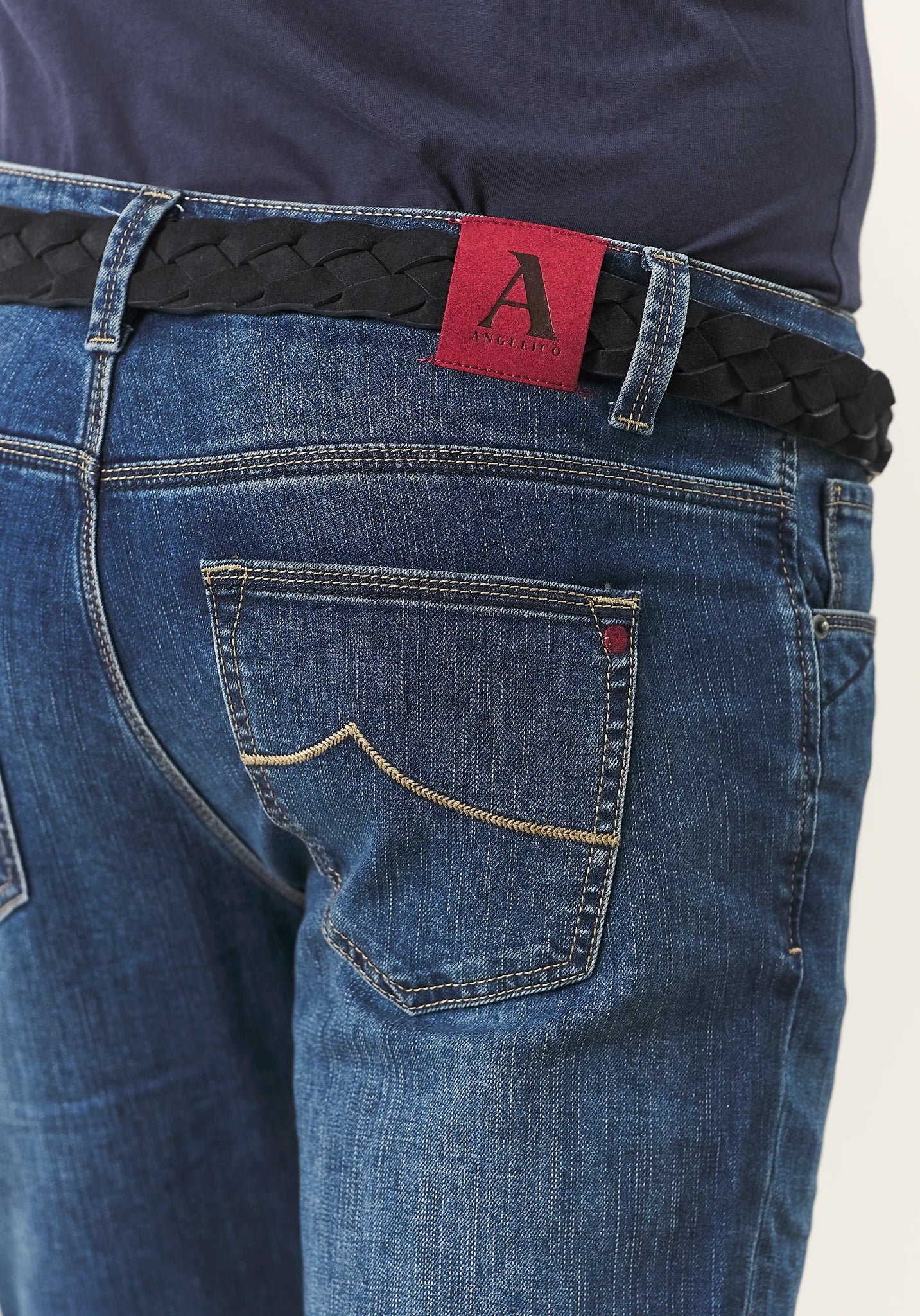 Jeans medio 5 tasche cotone stretch slim fit