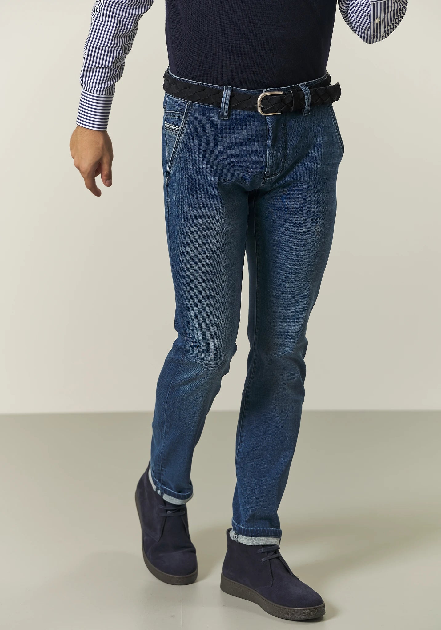 Jeans medio cotone stretch tasche america slim fit