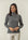Maglia collo spaccato grigio chiaro treccia misto cashmere-Angelico