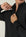 Maglia full zip nero lana merinos Harmony-Angelico