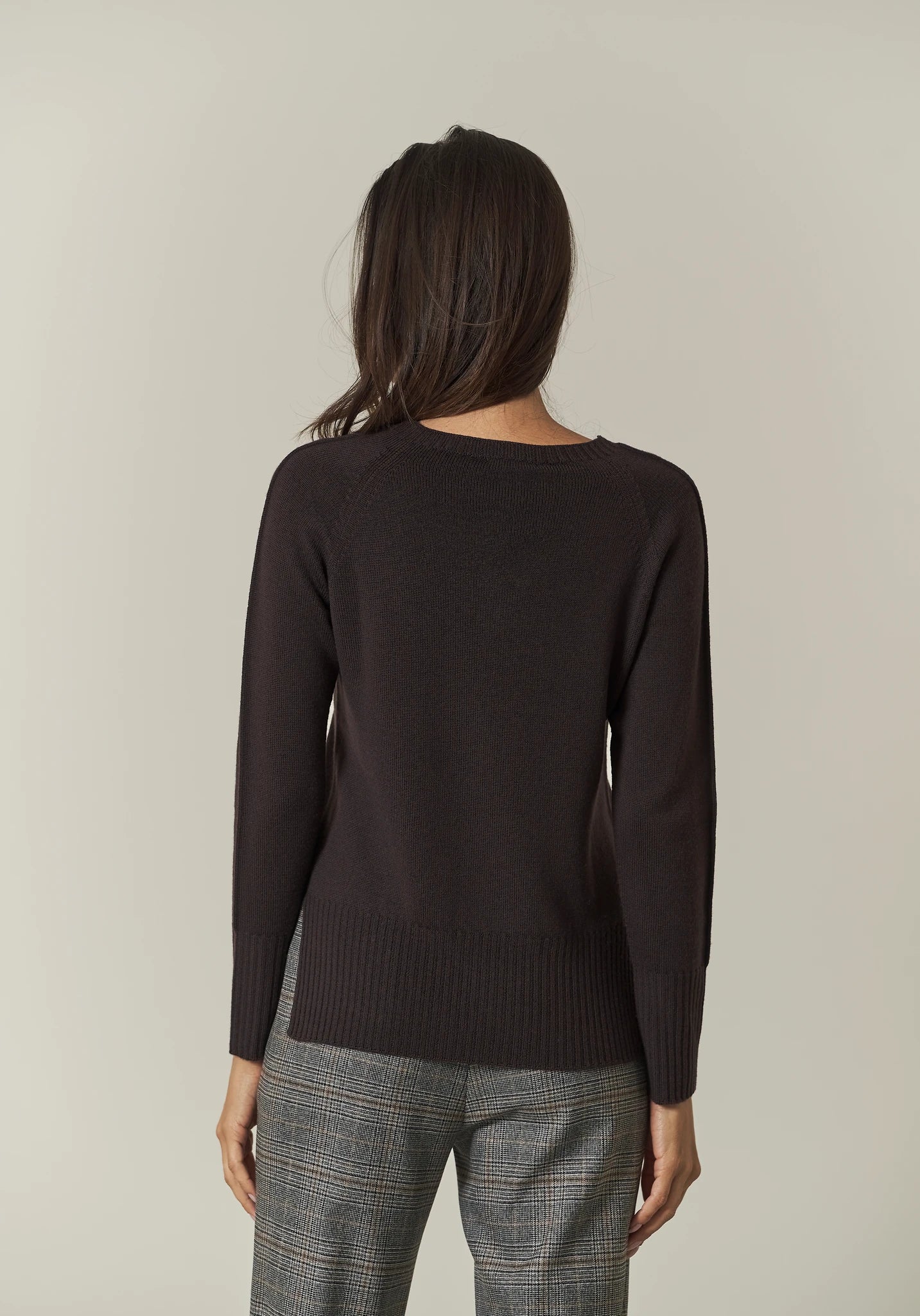 Girocollo moro manica raglan lana merinos Harmony