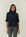 Lupetto blu manica 3/4 misto cashmere-Angelico