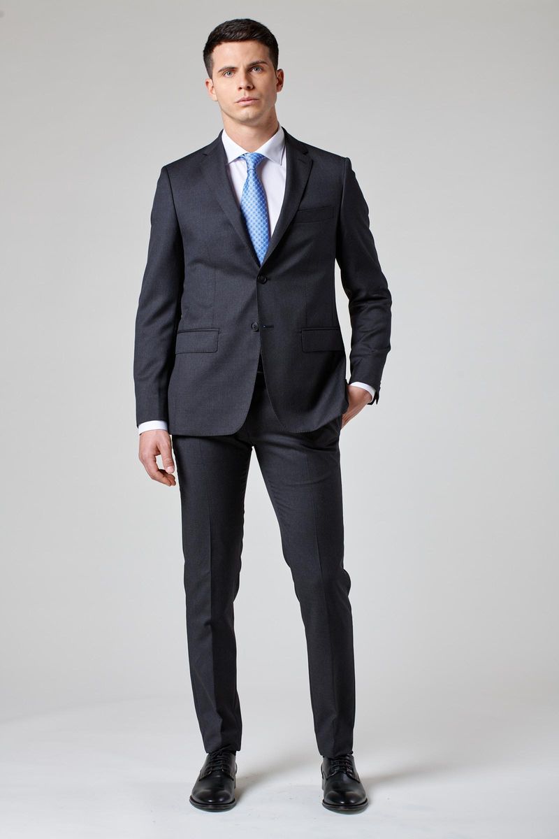 Anthracite 100s four seasons slim blazer Angelico 1