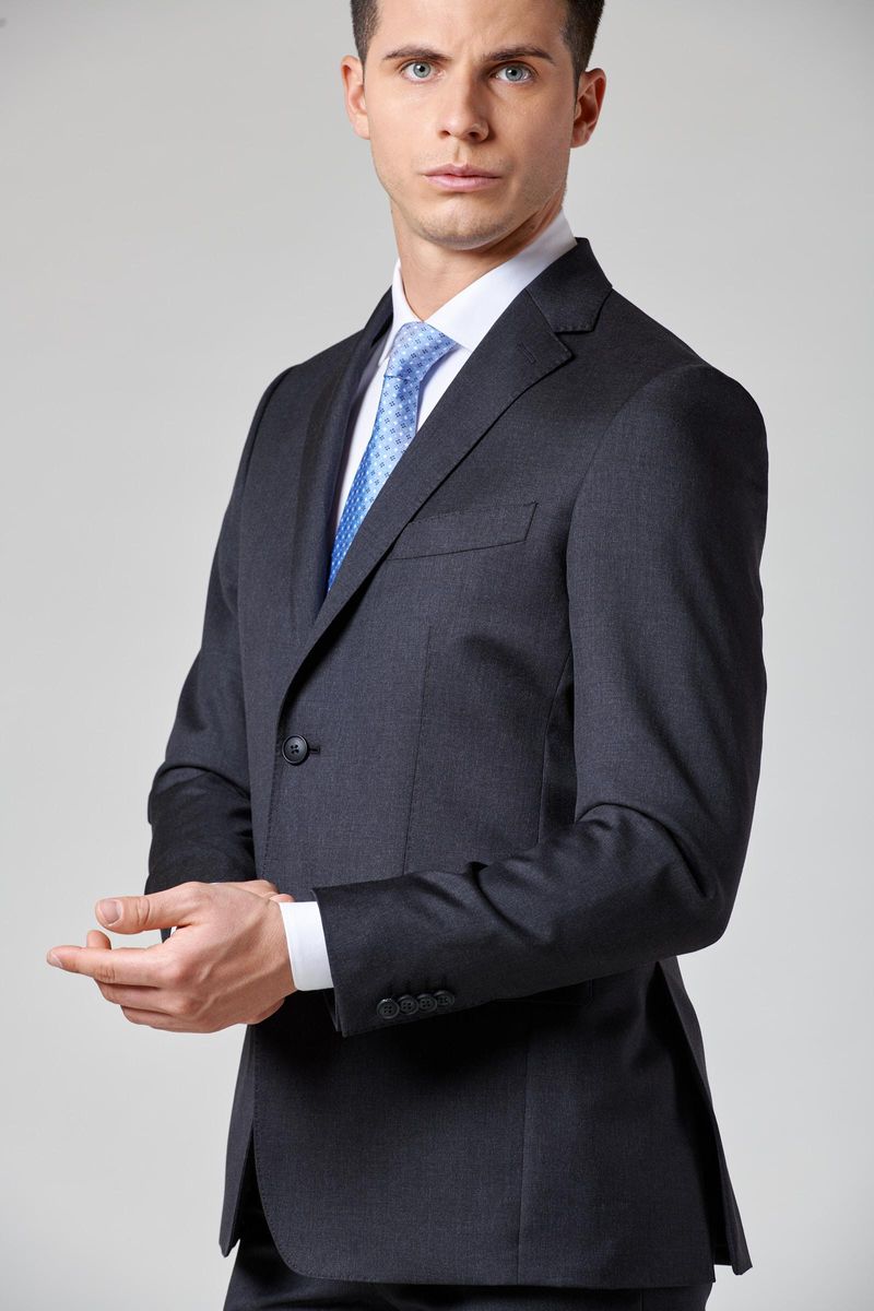 Anthracite 100s four seasons slim blazer Angelico 3