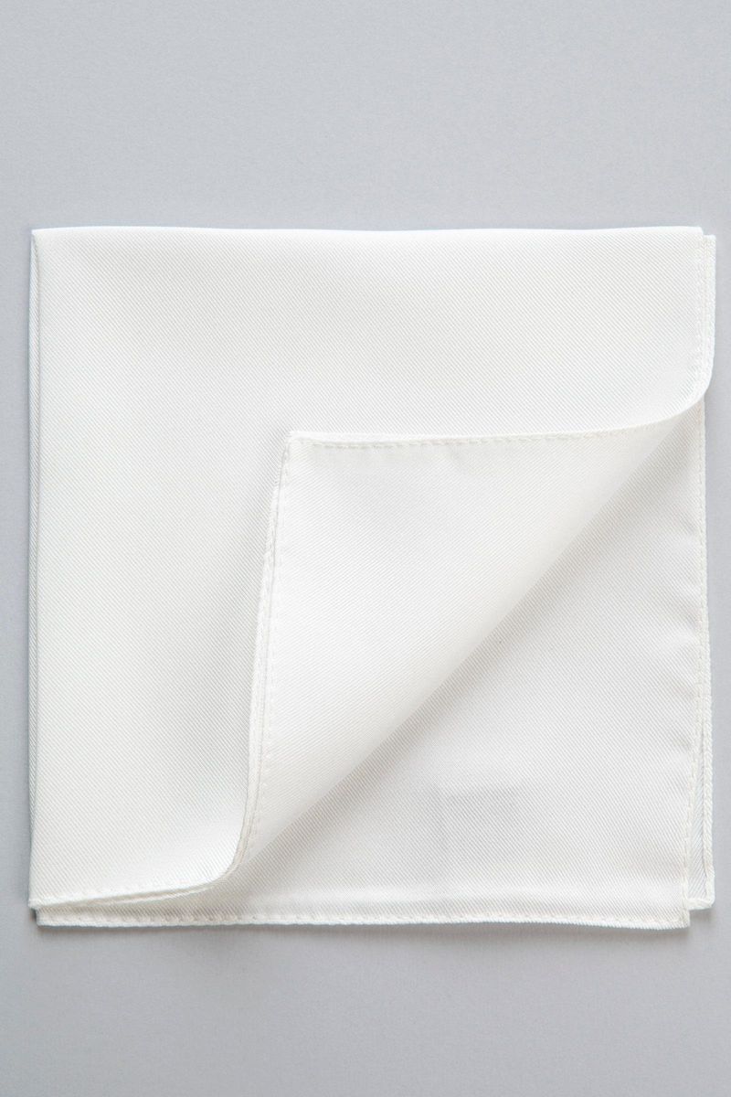 Pochette bianca seta unita-Angelico