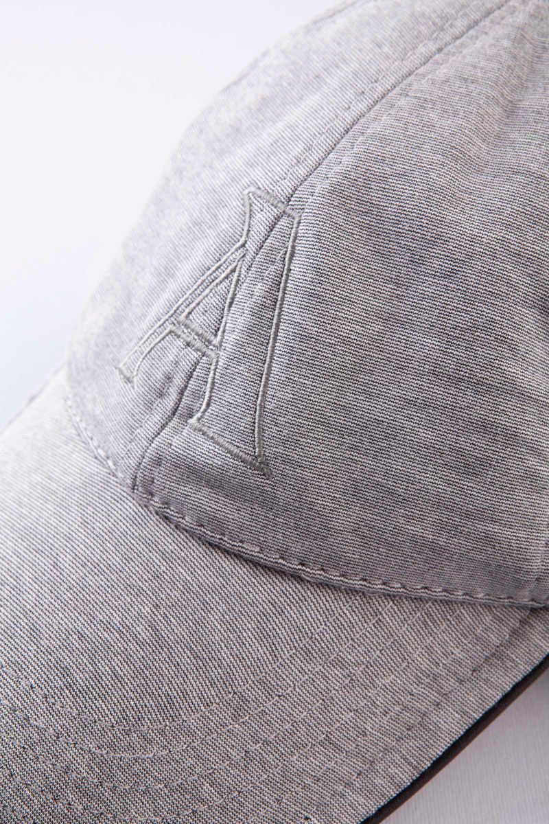 Angelico - Cappellino grigio jersey stretch - 3
