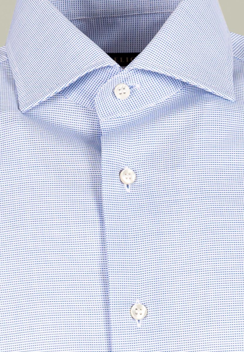 Camicia azzurra micro-armatura slim