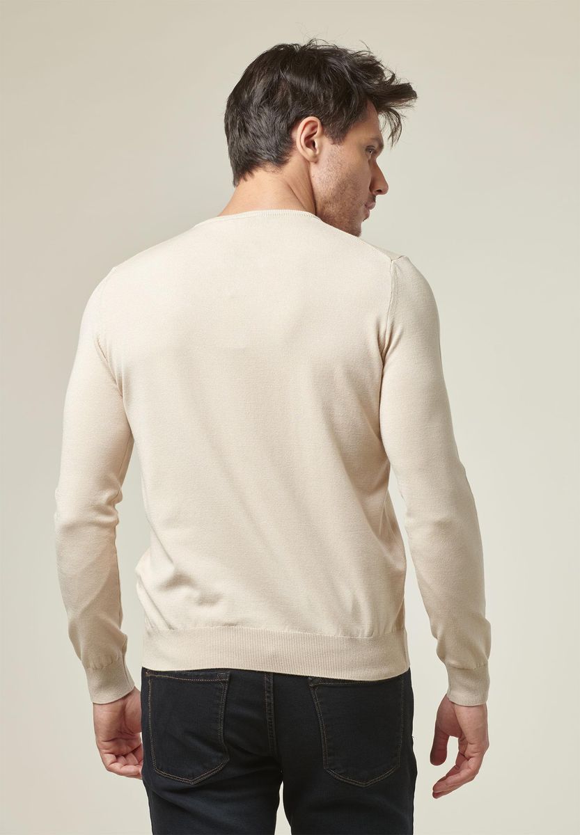 Pullover gesso elasticizzato viscosa