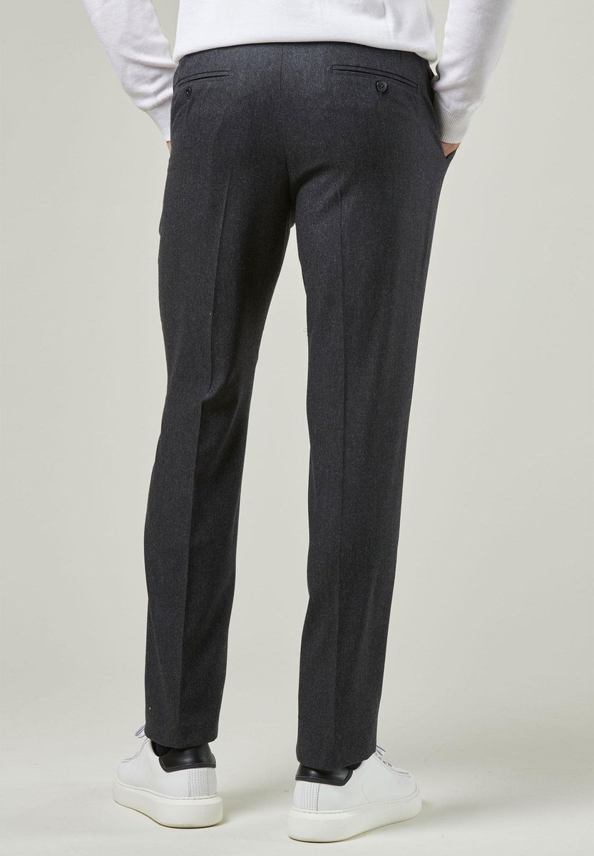Pantalone antracite flanella
