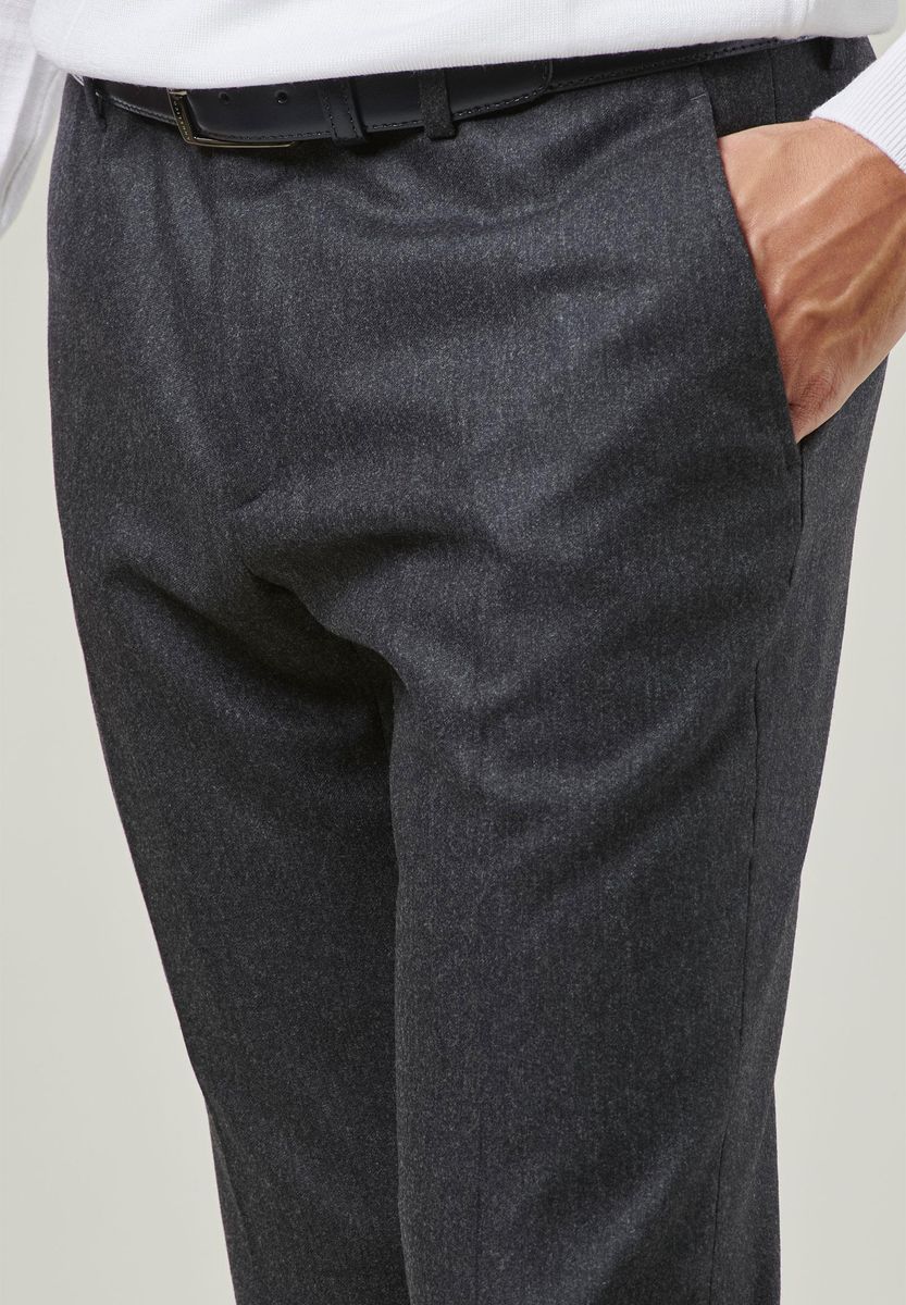 Pantalone antracite flanella