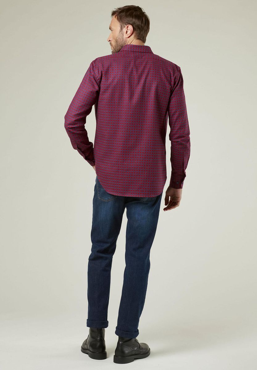 Camicia rosso-blu quadretto vajella BD