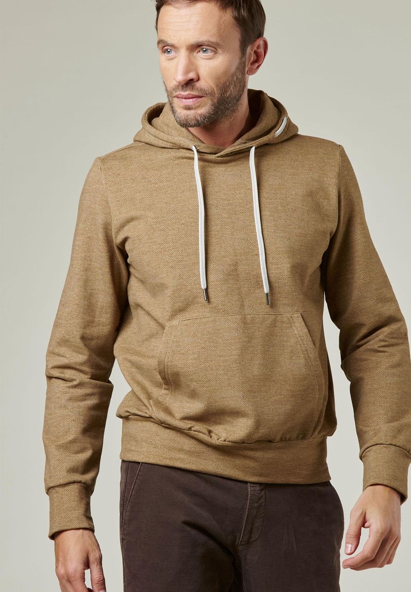Rostfarbenes Kapuzen-Beutel-Sweatshirt Angelico 2