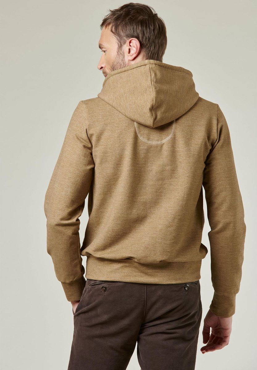 Rostfarbenes Kapuzen-Beutel-Sweatshirt Angelico 4