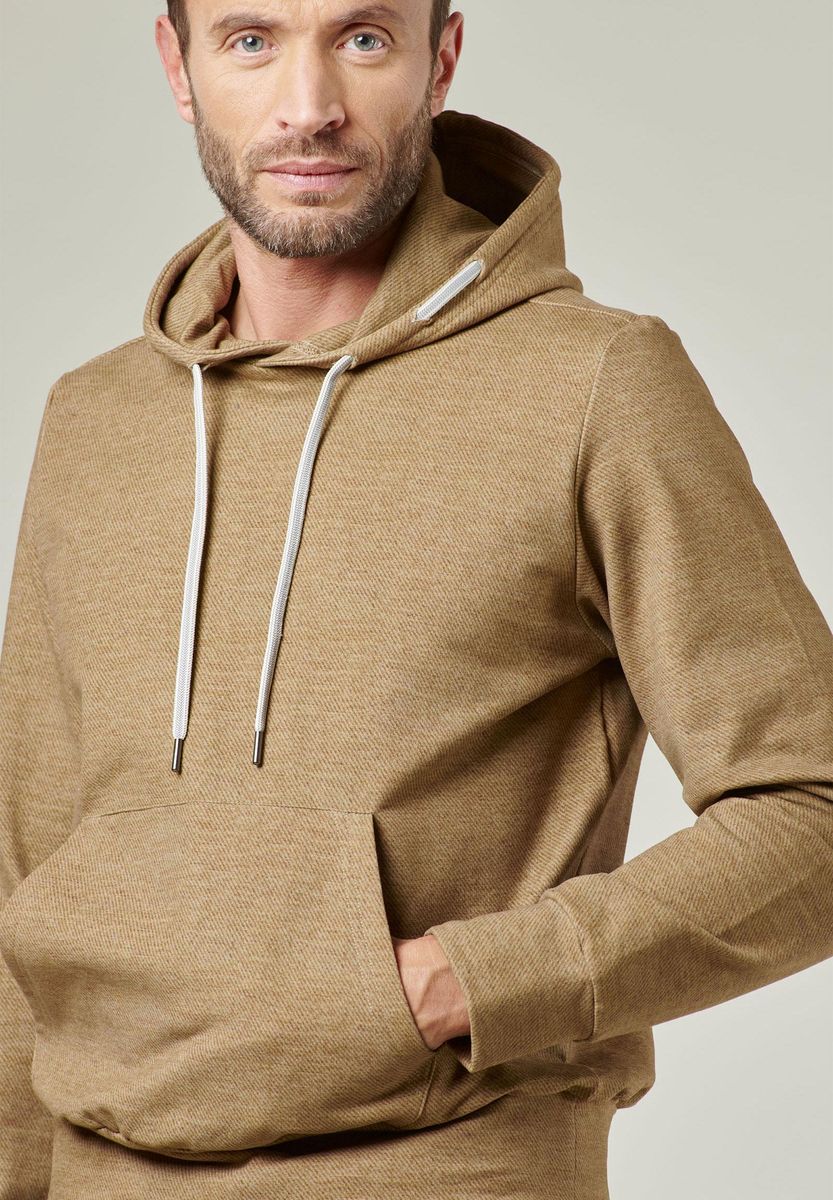 Rostfarbenes Kapuzen-Beutel-Sweatshirt Angelico 5