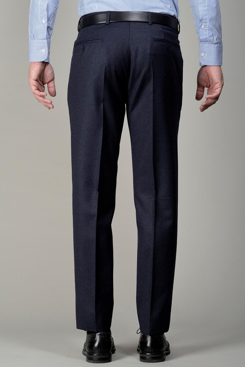 Pantalone blu flanella comodo